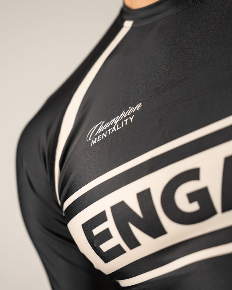 Invictus (Preto) Rash Guard de manga comprida